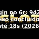 📊 Login no 6r: 94,2% de acesso concluído em até 18s (2026)